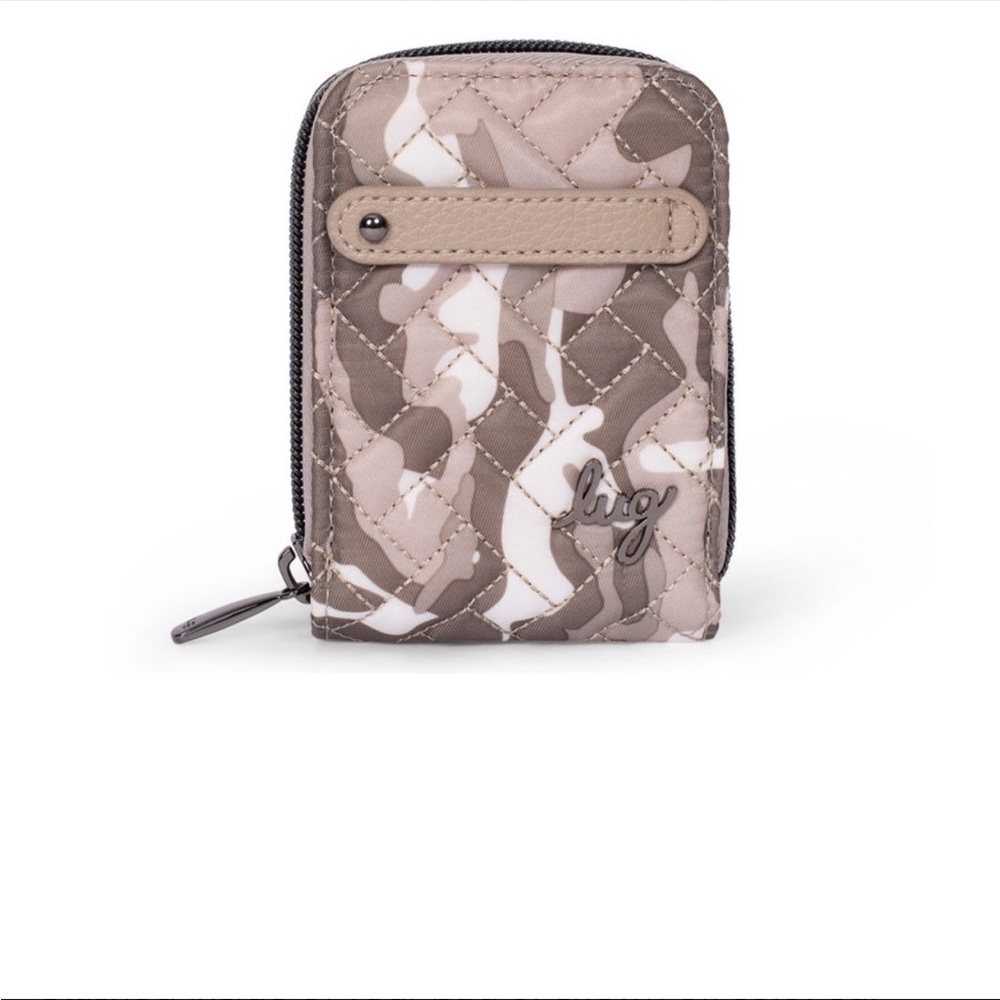 🤍💳🤎 Lug Flurry wallet in camo taupe - like new